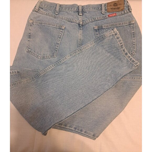 Wrangler Denim Jeans Mens Pale Blue 36 x 30 Regular Fit Cotton 5 Pockets - Picture 6 of 7